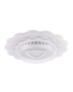 Люстра с ПДУ 1994/1 LED 130Вт 3000-6000К диммер белый 50х50х8 см Bayerlux