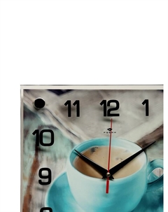 Часы настенные: Кухня, «Чашечка кофе», бесшумные, 25×25 см Рубин