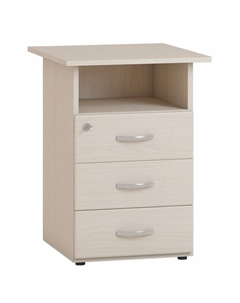 Тумба, 3 ящика, 600×600×750 мм, цвет дуб девон Омскмебель