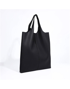 Сумка женская без застёжки, большой размер, цвет чёрный Textura