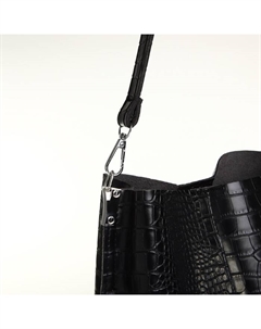 Сумка женская на магните, 24×14×29 см, чёрная Textura