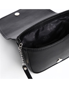 Сумка женская мессенджер на магните, 15×6×13 см, чёрная Textura