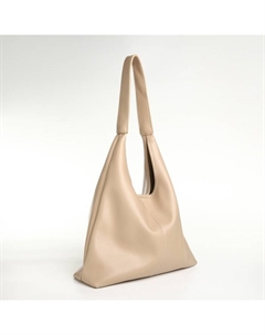 Сумка - мешок женская, на магните, с косметичкой, 34×9×28 см, молочная Textura