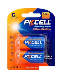 Батарейка LR14-2B (2 шт) Pkcell