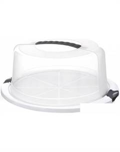 Контейнер круглый (белый/прозрачный) Эльфпласт