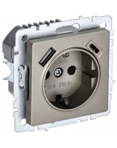 Розетка Brite BR-R14-16-U22-018-K37 Iek