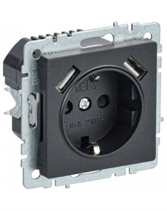 Розетка Brite BR-R14-16-U21-D31-K02 Iek