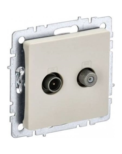 Розетка телевизионная Brite BR-AF20-O-K10 Iek