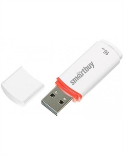 USB Flash Crown 16GB (белый) Smartbuy