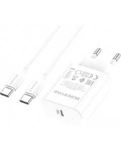 Сетевое зарядное BA65A USB Type-C (белый) Borofone