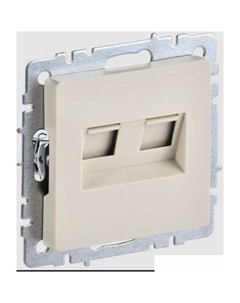 Розетка компьютерная Brite РК10-2-БрКр Iek