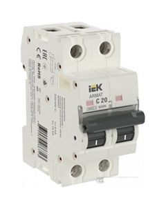 Выключатель автоматический ARMAT M06N 2P C 20А AR-M06N-2-C020 Iek