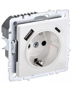 Розетка Brite BR-R14-16-U22-018-K01 Iek