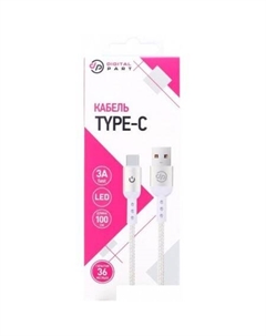 Кабель TC-310 USB Type-A - USB Type-C (1 м, белый) Digital part