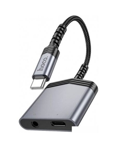 Адаптер LS39 USB Type-C - USB Type-C/3.5 jack Hoco