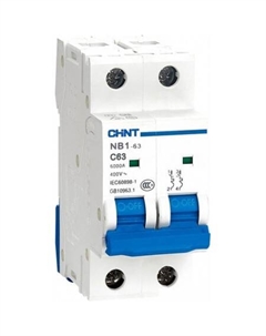 Выключатель автоматический NB1-63 2P 20A 6kА C (DB) 179660 Chint
