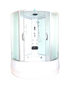 Душевая кабина ВМ-8851 150x150 (белый/матовое стекло) Водный мир