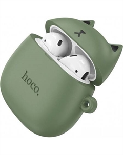 Наушники EW45 Cute Cat (зеленый) Hoco