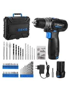 Дрель-шуруповерт DKCD12 083-1113 (с 2-мя АКБ, кейс) Deko