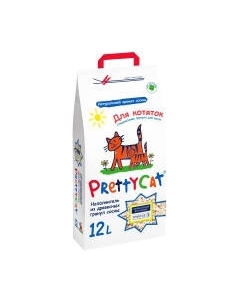 Наполнитель для туалета Prettycat Wood Granules Древесный для котят / 620338