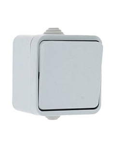 Выключатель EKF Прага 1кл 10А IP44 / EKV10-021-10-44 Ekf