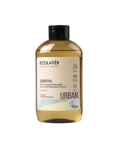 Шампунь для волос Ecolatier Urban д/поврежденных волос восстанавлив. аргана и белый жасмин