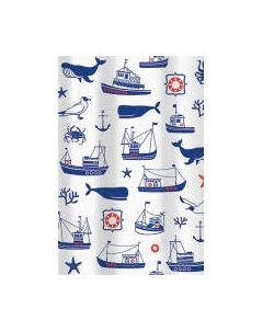 Шторка-занавеска для ванны V-line Гавань 180x180