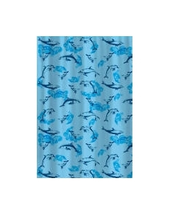 Шторка-занавеска для ванны V-line Дельфины 180x180