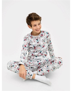 Комплект для мальчиков (джемпер, брюки) серый с принтом "персонажи" Mark formelle