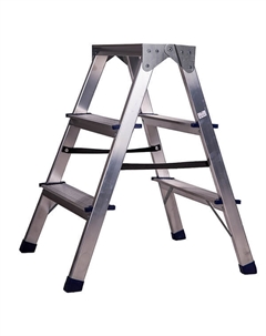 Лестница-стремянка алюминиевая двухсторонняя 3 ступ AS203 2,75м Stairs