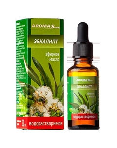Масло эфирное водорастворимое, 30 мл ЭВКАЛИПТ Aroma'saules