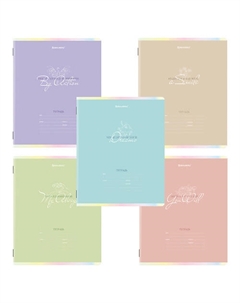 Тетради 18л КОМПЛЕКТ 10шт Пастель клетка Brauberg