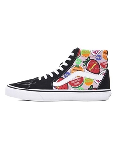 Кроссовки SK8 Hi Black White Strawberry Multi‑Color Vans