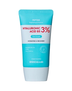 Солнцезащитный крем с гиалуроновой кислотой и пантенолом Hyaluronic Acid B5 3% Sun Cream 75 Shincos.lab