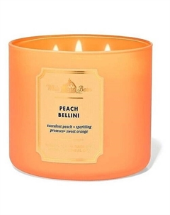 Свеча ароматическая Peach Bellini Scented Candle 200 Bath & body works