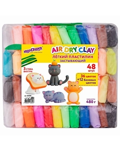 Пластилин супер легкий воздушный Юнландия