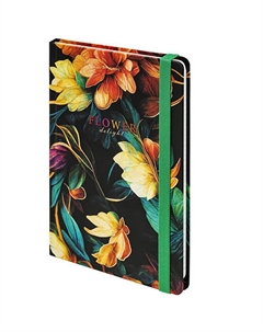 Блокнот с резинкой А5 Bloom 96л клетка Brauberg