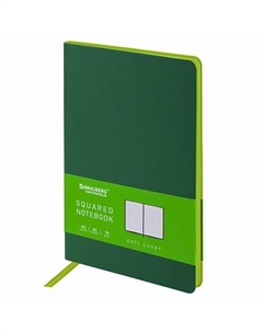 Блокнот А5 Metropolis Mix 80л, темно-зеленый Brauberg