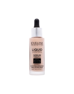 Крем тональный для лица Liquid Control Serum Foundation Eveline