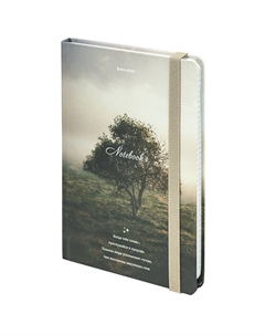 Блокнот с резинкой А5 Nature 96л клетка Brauberg