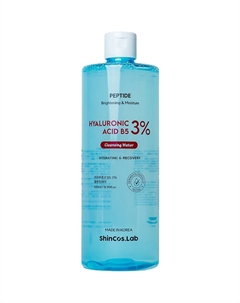 Мицеллярная вода с гиалуроновой кислотой и пантенолом Hyaluronic Acid B5 3% Cleansing Water 500 Shincos.lab