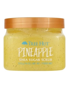 Сахарный скраб для тела с ароматом ананаса Pineapple Shea Sugar Scrub 610 Tree hut