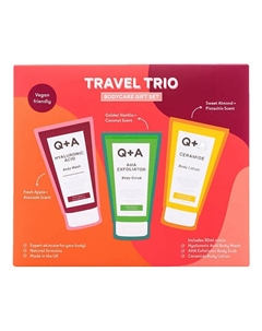 Набор миниатюр для ухода за телом Bodycare Travel Set Trio Q+a