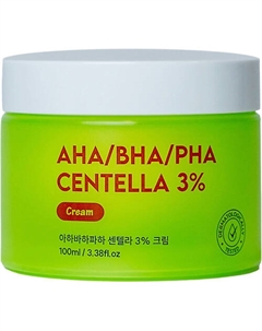 Крем с 3% экстракта центеллы азиатской и комплексом кислот AHA, BHA, PHA, пилинг-формула Centella 3% Cream 100 Shincos.lab
