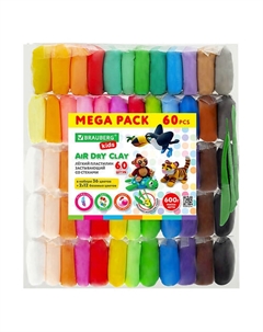 Пластилин супер лёгкий воздушный застывающий KIDS Brauberg