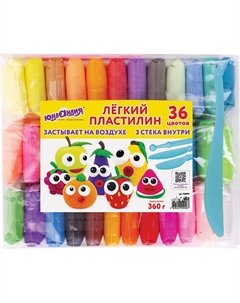 Пластилин супер лёгкий воздушный застывающий Юнландия