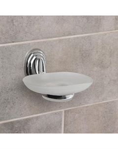 Мыльница настенная стеклянная A11102, хром Accoona