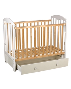 Кровать детская 328, цвет белый-натуральный Фея