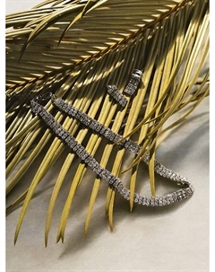 Набор 2 предмета: серьги, чокер «Лёд» три ряда, цвет белый в серебре, 30 см Qf