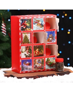 Чай подарочный адвент-календарь «Новогодняя почта», 215 г Бодрoff